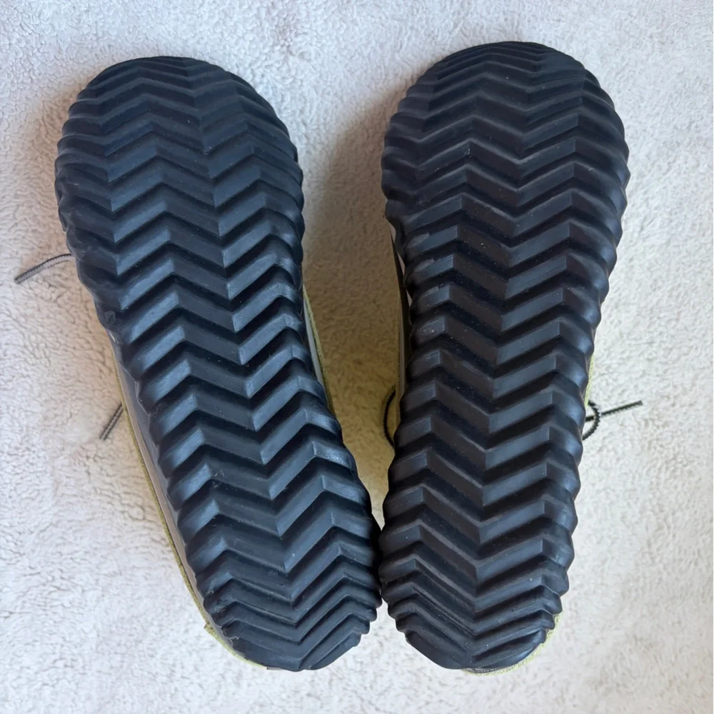 Sorel Out And About Yellow and Black Winter or Rain Boots Women Size 9